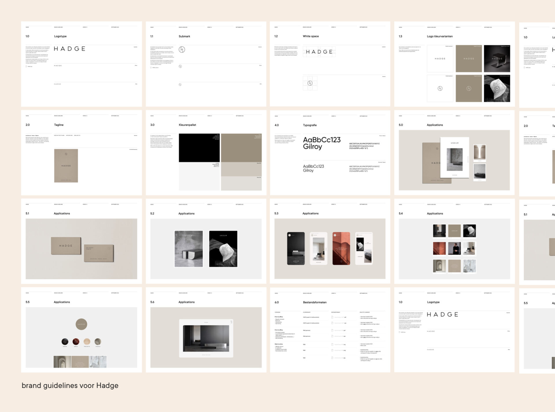 Brandguide hadge overzicht