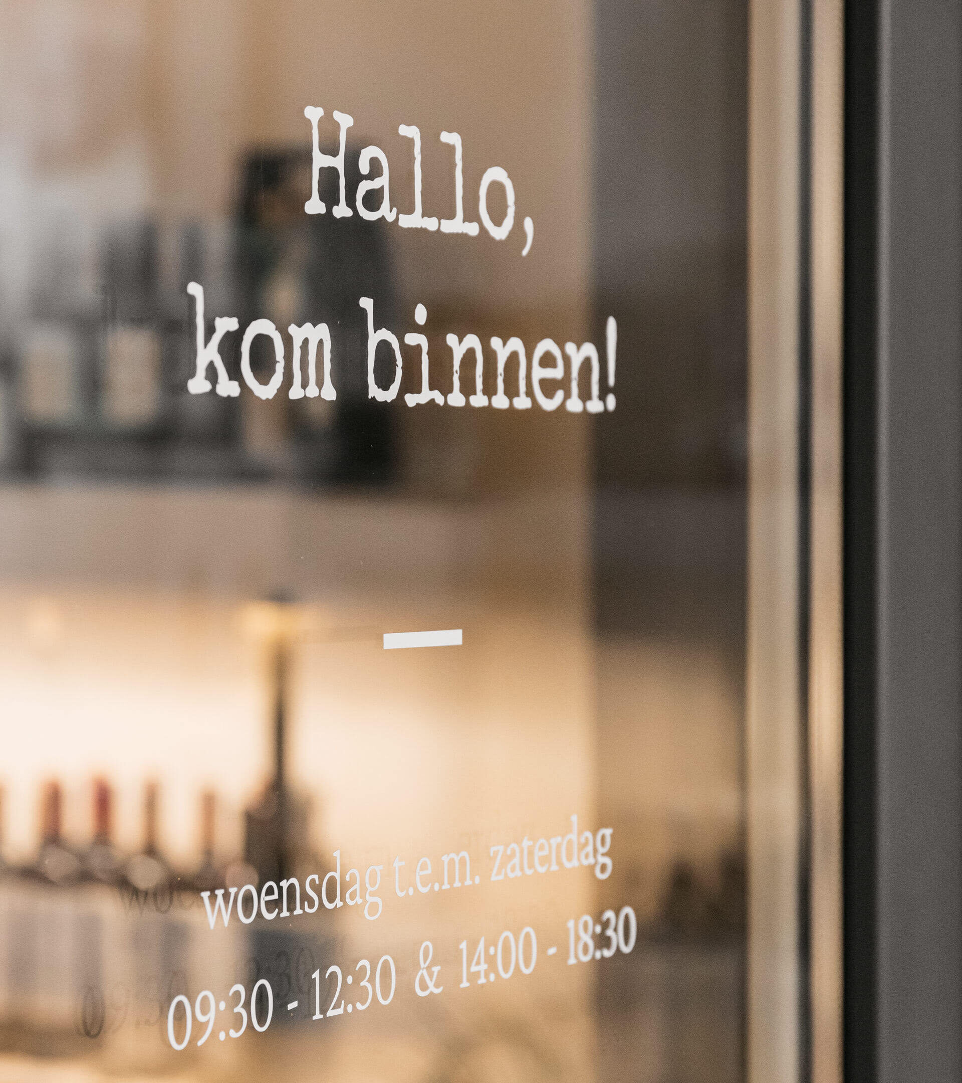 Finesse belettering raam